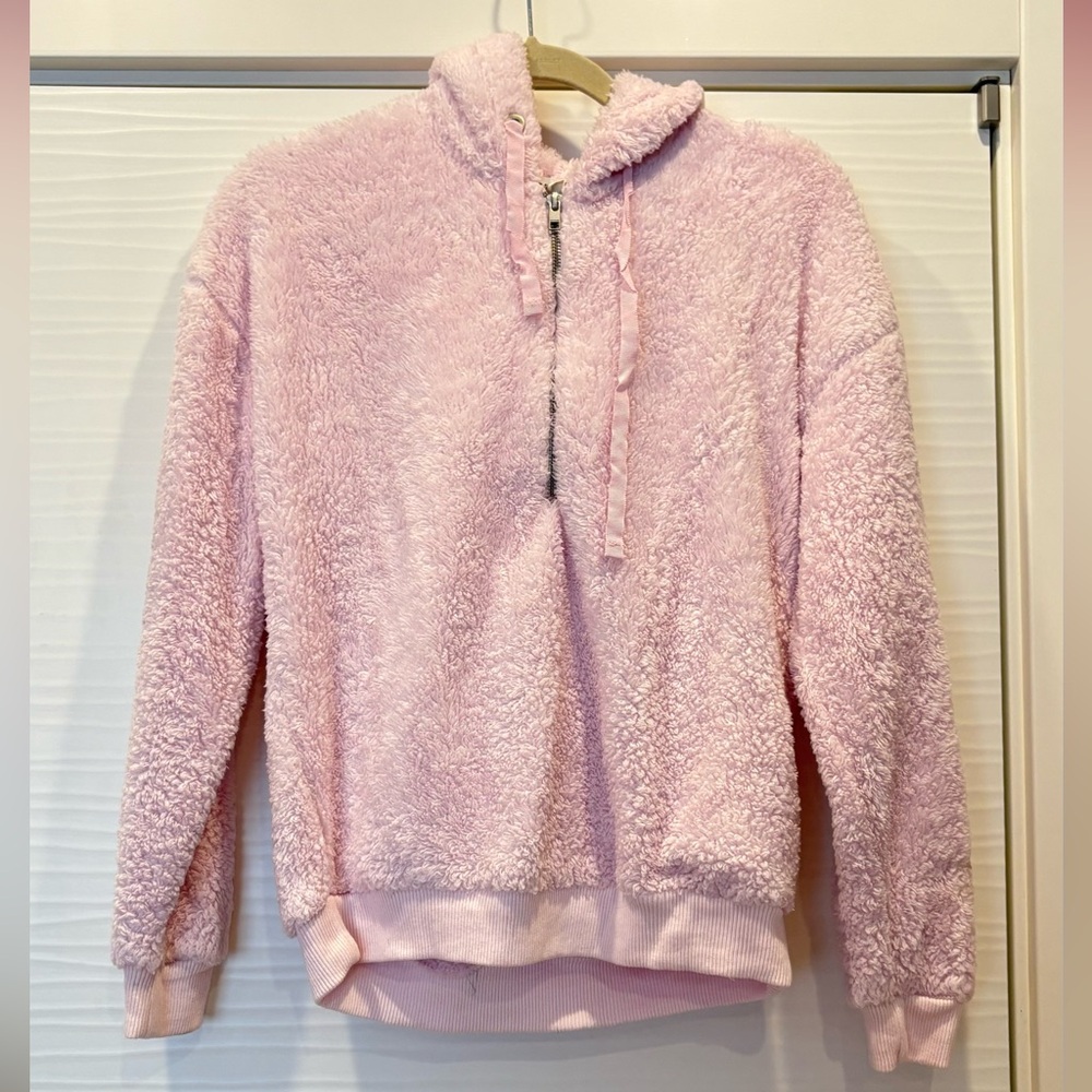 GARAGE Pink Hooded Cozy Sweater